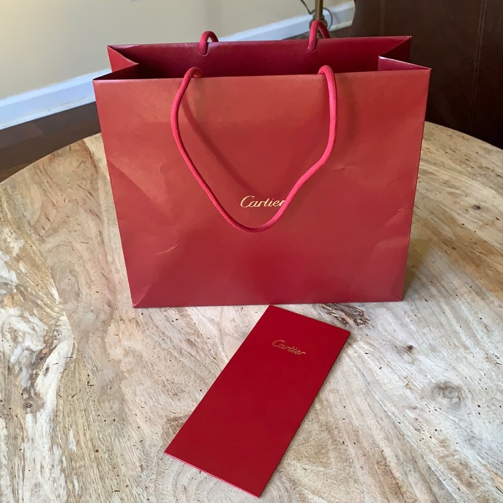 CARTIER gift bag w/envelope - Medium